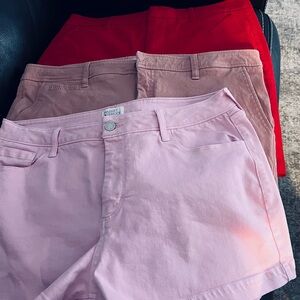 Market & Spruce Light Pink Women's Denim Shorts - Casual Five-Pocket